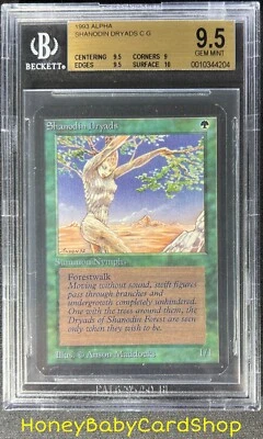 MTG Limited Edition Alpha 1993 Shanodin Dryads BGS 9.5 GEM MINT Old School 93/94 - Image 1 of 4