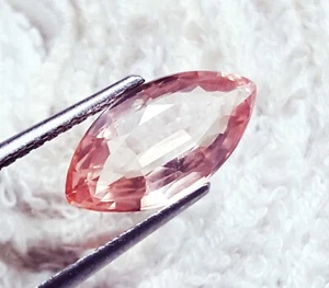 Untreated Unheated Natural Morganite 3.20 Ct Loose Gemstone Marquise Certified - Picture 1 of 6