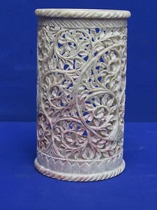 Marble Vase Handicraft Grill Work art Flower Pot Home decorative - Picture 1 of 3