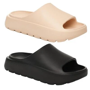 Sandalias deslizantes de almohada suaves A2Z para mujer Zapato de natación Punta abierta Piscina Zapatillas - Imagen 1 de 11