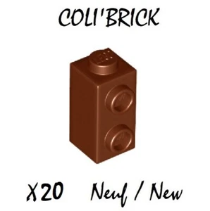 Lego 32952 - 20x Brique / Brick Modified 1x1x1 2/3 studs - Reddish Brown - Neuf - Picture 1 of 1
