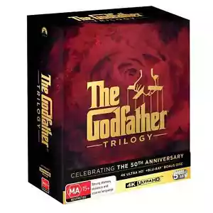BRAND NEW The Godfather Trilogy (4K UHD Blu-Ray 1972) Movie Al Pacino Collection - Picture 1 of 1