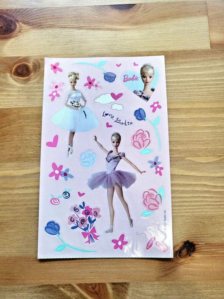 Hoja de pegatinas vintage Sandylion Barbie bailarina bailarina Foto 1 de 1