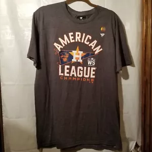 2021 Houston Astros American League Champions Locker Rm T-Shirt World Series L - Picture 1 of 4