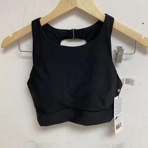 CALIA Women's Swim HIGH Support NECK TOP PURE BLACK WSA22207 Brand New! - Picture 1 of 8