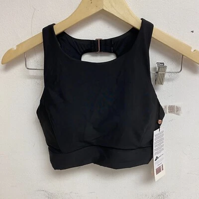 CALIA Mujer Natación Soporte ALTO Cuello Top Negro Puro WSA22207 ¡Nuevo! Foto 1 de 4