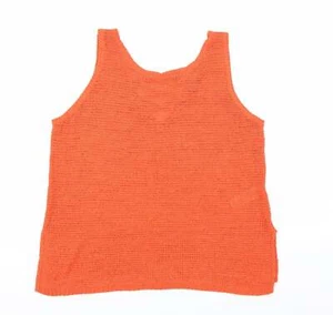 New Look Womens Red Scoop Neck Acrylic Blend Jumper Size 12 - Picture 1 of 12