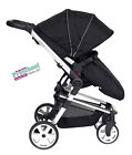 Travel System DAISY BLACK, 3 in 1 incl. Car Seat + FREE isoFIX Base & Mamas Bag