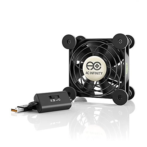 AC Infinity MULTIFAN S1, Quiet 80mm USB Fan for Receiver DVR Playstation Xbox - Image 1 of 4