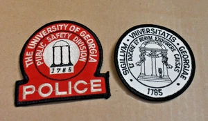 Menge 2 Vintage Georgia Bulldogs UGA Aufnäher Vintage, Polizei Öffentliche Sicherheit - Bild 1 von 6