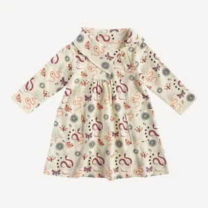 Nuevo con etiquetas Vestido Kate Quinn Manga Larga Salón Serpiente Mística Algodón Orgánico 12-18m - Imagen 1 de 7