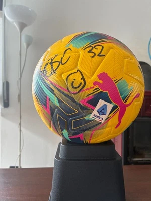 Pallone calcio puma serie A 2024 2025 Autografato Bobo Vieri Christian FIFA 5 - Immagine 1 di 4