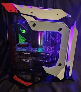 ROG Strix Gaming PC 32Gb 1Tb Intel Optane Ssd Crossfire Dual Gpu Intel 3.8Ghz - Picture 1 of 12