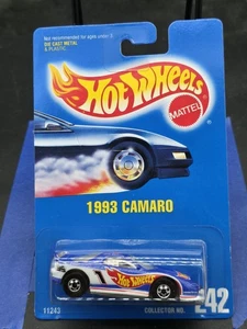 1994 hot wheels 1993 camaro Collector #242 .blue Card - Picture 1 of 2