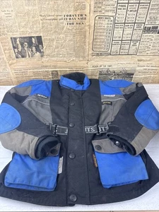 Niños XXL Jóvenes JTS Motocross TOURING Off Road Motocicleta Chaqueta Abrigo AZUL - Imagen 1 de 10