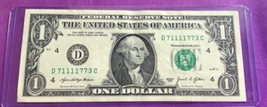 2021 DOLLAR BILL FOUR OF A KIND AND A PAIR D 71111773 C - Picture 1 of 2