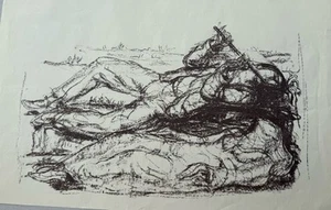 Josef Hegenbarth Der Flötenspieler Lithography 1900 Vienna Austria - Picture 1 of 5