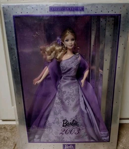 Barbie 2003 Collector Edition B0144 Lavender Purple Kleid Blond NRFB - Bild 1 von 3