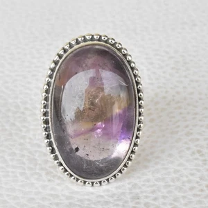 ANILLO AMETRINO PIEDRAS PRECIOSAS NATURALES PLATA ESTERLINA 925 ANILLO JOYERÍA HECHO A MANO 3 A 12 - Imagen 1 de 8