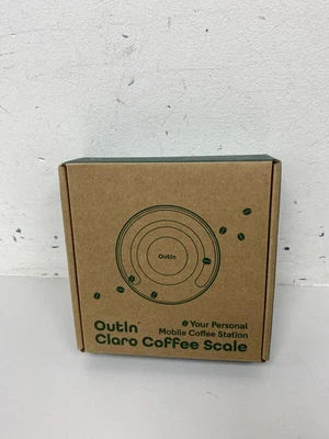 OutIn Claro Coffee Scale with Timer, Round Espresso Scale 0.1g/2kg Accuracy - Image 1 of 4