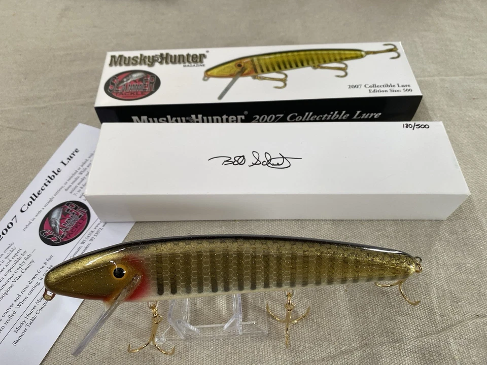 Señuelo coleccionable Musky Hunter Magazine Slammer Tackle 180 de 500 2007 Foto 1 de 4