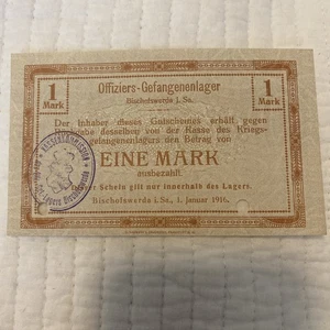BILLETE ALEMANIA 1 MARCO 1916 - Imagen 1 de 2