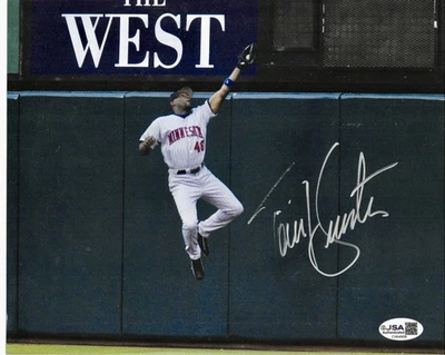 MINNESOTA TWINS TORII HUNTER SIGNED 8x10 JSA COA AUTHENTIC AUTOGRAPH MLB PHOTO - Image 1 of 2