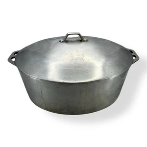 Super Maid Supreme Cookware Aluminum Roaster W/ Lid 14 3/4"x9.5"x4 3/4" VTG USA - Picture 1 of 7