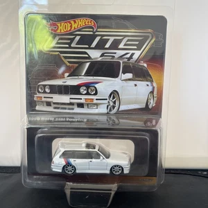 1990 BMW 318i Touring Hot Wheels Elite 64 2024 #8 HNJ60 white - Picture 1 of 4
