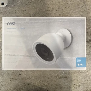 NEST Cam IQ Outdoor (2-Pack) Smart Security Camera Model NC4200US - NEW Sealed - Picture 1 of 8
