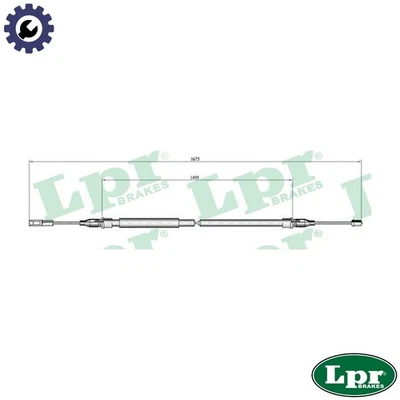 CABLE PULL PARKING BRAKE C0059B FOR AUDI A8/S8 AKE/AFB/AKN 2.5L AQD/ALG 2.8L A8 - Image 1 of 4