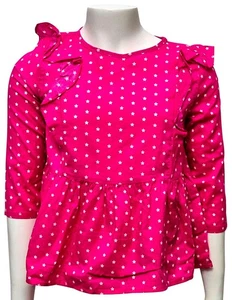 GAP Kids Girls Lovely Short Sleeve Pullover Pink Star 100% Cotton T-Shirt Top - Picture 1 of 2