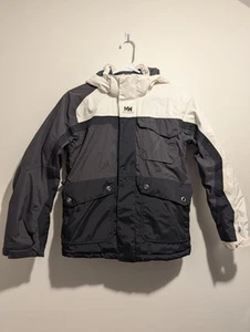 Helly Hansen Jacket Youth Jr Size 152/12 White Black Gray Ski Winter Sports Snow - Picture 1 of 16