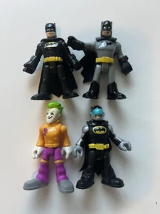 Imaginext DC Super Friends Batman Joker 4 × Action Figures Lot - Picture 1 of 3