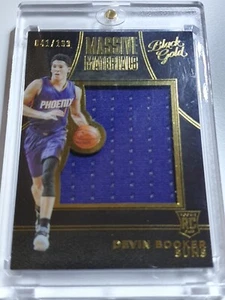 2015 Panini Black Gold Devin Booker Rookie #PATCH /199 Game Worn Jumbo Jersey RC - Picture 1 of 4