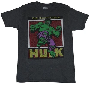 Hulk Marvel Adult New T-Shirt - The Incredible Hulk Jump Box Pic - Picture 1 of 1