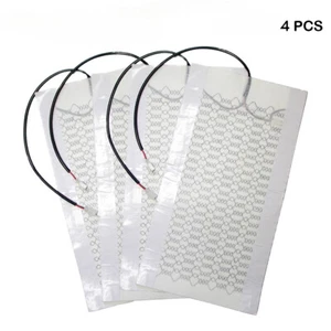 4x Car Seat Carbon Fiber Heated Heating Warmer Heater Pad Cushion 12V Universal - Picture 1 of 9