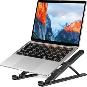 LS01 Pro Ergonomic Laptop Stand, Plastic Laptop Riser, Portable and Adjustable N - Picture 1 of 8