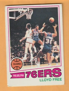 Lloyd Free Philadelphia 76ers 1977-78 Topps #18 Brooklyn New York 10N - Bild 1 von 2