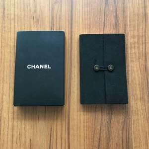 Chanel Notebook Type Memo Pad Novelty Limited Small Pocket Size Black Japan New - Picture 1 of 6