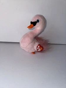 NUEVO CON ETIQUETAS Ty Gorros Bebés Odette El Flamenco Rosa Peluche Animal - Imagen 1 de 7
