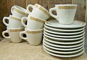 Shenango Gold Floral China Restaurant Ware Vintage Shenango China 17 Piece - Picture 1 of 12