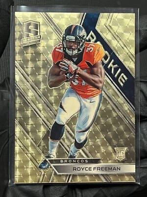 2018 Panini Spectra Royce Freeman 1/1 Gold Superfractor Rookie #141 - Image 1 of 4