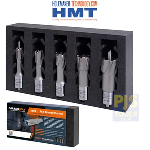 HMT 108030-5SET CarbideMax 40 TCT broach cutter set 12, 14, 18, 22 & 26mm - Picture 1 of 1
