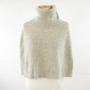 BANANA REPUBLIC Poncho Cape Turtleneck Knit Beige S*T759 Used cbb8ea8acf4db445d4 - Picture 1 of 5