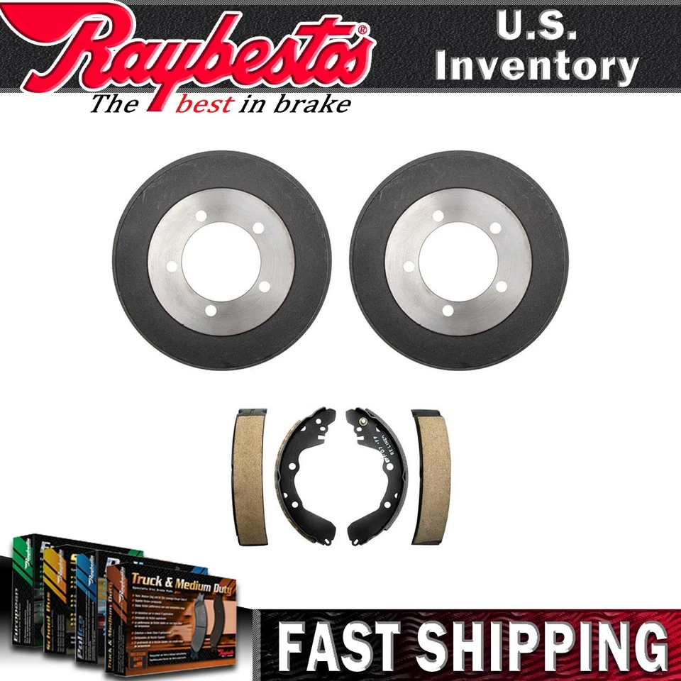 Raybestos Rear Kit Brake Drums & Brake Shoes For 1999-2003 Mitsubishi Galant - Image 1 of 4