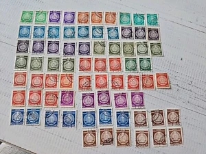 Briefmarken DDR Dienstmarken Konvolut 1954 - 1959 5 Pfennig - 70 Pfg  73 Marken  - Bild 1 von 12