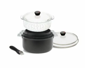 CRISTEL Cookway 8-Piece Aluminum Nonstick Sauce Pot Set in Gray CWTEST8P - Picture 1 of 1
