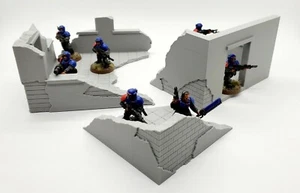 3D Printed SciFi Ruined Buildings Urban City Ruins Great For Tabletop Wargames - Picture 1 of 12