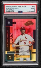 2003 Playoff Absolute Memorabilia Spectrum /100 Albert Pujols #10 PSA 9 MINT